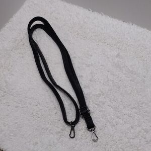 Black Faux Leather Adjustable 30 1/2"-56 3/4" Long x 1/2" Wide #135-23